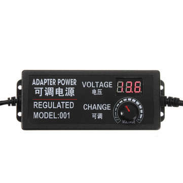 Excellway 9-24V 3A 72W AC/DC Adapter Display Adajustable Power Adapter Switching Power Supply UK
