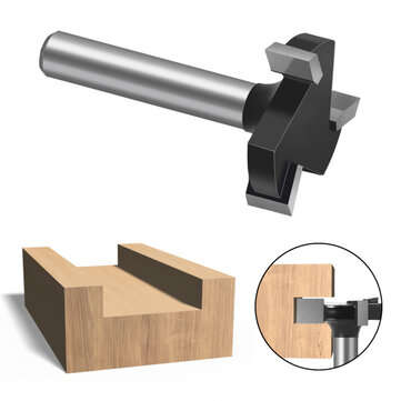 Drillpro CNC Spoilboard Surfacing Router Bits 1/4 inch Shank 1 inch Cutting Diameter Slab Flattening