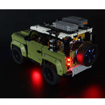 DIY LED Light Kit ONLY For LEGO 42110 Technic Land Rover Defender Car Brick