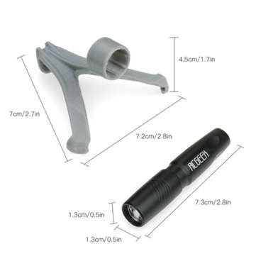 Night Flight LED Light Flashlight Spotlight With 3D Printing Holder for DJI Mavic mini RC Drone