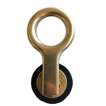 1" 25mm Brass Plated Marine Boat Snap Handle Locking Drain Plug Boat Livewell Drain Plug with Snap H