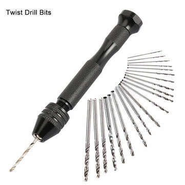 Mini Tiny Microo HSS TwIist Drill Bits Set 0.3-1.6mm Hand DIY Model Craft Tool Kit