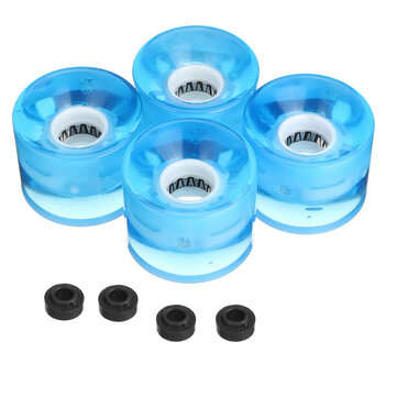 4PCS/Set 60x45mm Skateboard Wheels Glow Flash Light Longboard Light Wheels (COLOR.: BLUE)