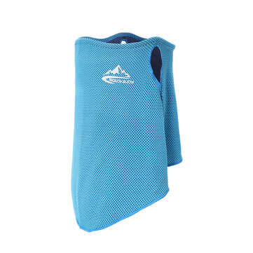 Ice Silk Breathable UV-proof Full Face Mask Neck Gaiter Sunscreen Scarf with Ear Ho... (COLOR: BLUE)