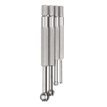 Machifit 4pcs 3-13mm Hole Precision Gauge Full Ball Type Small Telescoping Gauge Tool Set Hole Bore