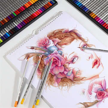 QiLi QL-C150 150 Colors Wood Colored Pencils Artist Painting Oil Color Pencil For School Drawing Ske