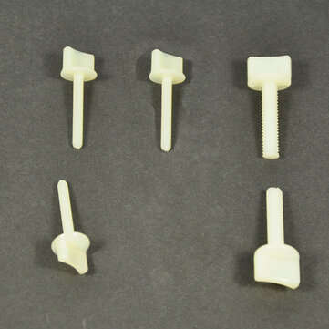 10PCS M4*L30mm / M6*L50mm White Plastic Nylon Screws for RC Airplane (SIZE: M4*L30)
