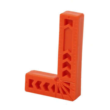 Drillpro 12Pcs 90 Degree Right Angle Auxiliary Locator 3/4/6 Inch Woodworking Tools Plastic Clamp Sq