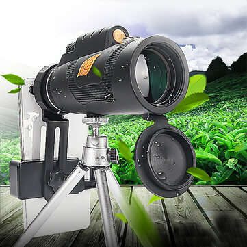 Moge 12x50 Powerful Monocular Telescope 20mm Ocular FMC Film HD Professional Night Vision with Tripo