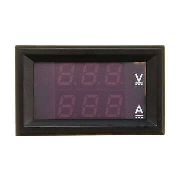 Mini Digital Voltmeter Ammeter DC 100V 10A Panel Amp Volt Voltage Current Meter Tester 0.56" Blue Re