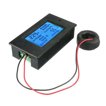 AC 80-260V 100A Digital Current Voltage Amperage LCD Power Meter DC Volt Amp Testing Gauge Monitor P