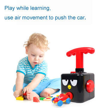 NEW Fun Inertia Balloon Powered Car Toys Aerodynamics Inertial Power Kids Gifts