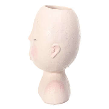 Nordic Doll Shaped Flower Pot Sculpture Flower Pot Art Vase Home Decor Succulents Head Shaped Vase O