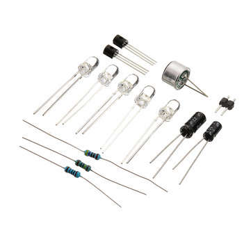 10pcs DIY Voice Controlled Melody Light 5MM Highlight DIY LED Flash Electronic Training Kit