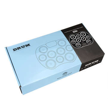 Portable Electronic Roll Up Drum Set Kit 9 Silicon Pad for Beginner