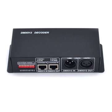 4CH*4A 4 Channel RGBW DMX 512 Decoder DC12-24V LED Controller for LED Strip Light