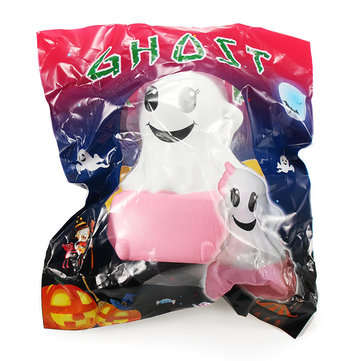 Connie Squishy Ghost Cake Humbo 12cm Slow Rising With Packaging Halloween Decor Collection Gift Toy
