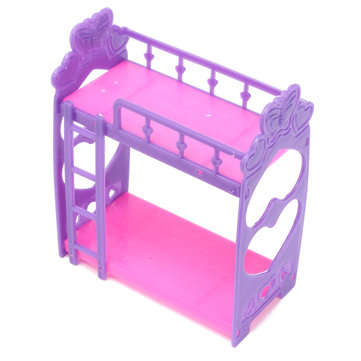 Miniature Double Bed Toy Furniture For Dollhouse Decoration