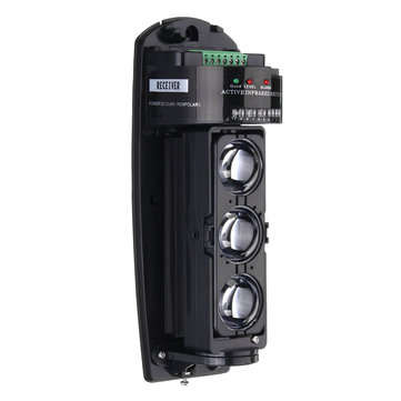 250M Alarm Triple Beam Photoelectric Infrared LED Detector Home Garden Security System Transmiter +