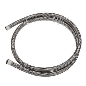Teflon Stainless Braided Hose Tube Pipe Line Black for Petrol Oil Di Fuel Oil Line 1M