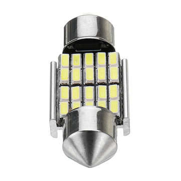 30mm Festoon 3014 Chip LED Dome Lights Interior Map Reading Bulb 12V 2.3W 6000-6500K White