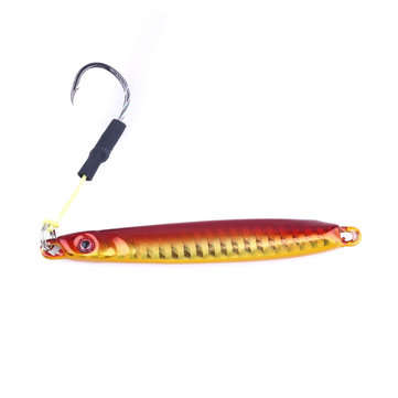 ZANLURE 4pcs/set 8CM 30G Metal Lead Head Jigs Squid Saltwater Deep Sea Artificial Fishing Lure