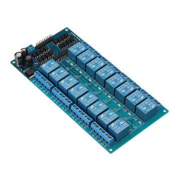 BESTEP 16 Channel 24V Relay Module LM2596 With Optocoupler Protection Low Level Trigger For Auduino