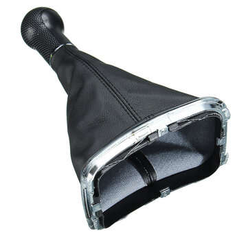 5 Speed Gear Shift Knob Shifter Manual Car Lever with PU Leather Gaitor Boot For VW Mk4 Golf GTI R32