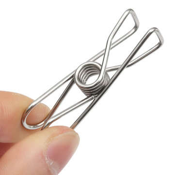 Suleve SSCH01 20Pcs Stainless Steel Clothes Pegs Metal Clips Hanger for Socks Underwear Towel She