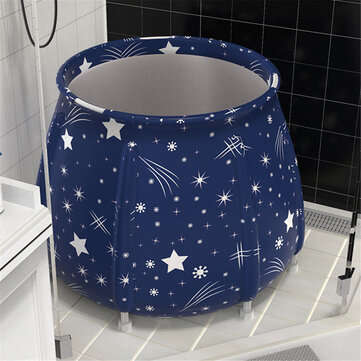 6 Layers Thicken Portable Folding Bathtub Water Tub Indoor Outdoor Room Adult Spa Bath... (STYLE: 1)