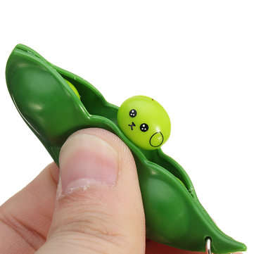 Extrusion Bean Toy Mini Squishy Soft Toys Pendants Anti Stress Ball Squeeze Gadgets Phone Strap
