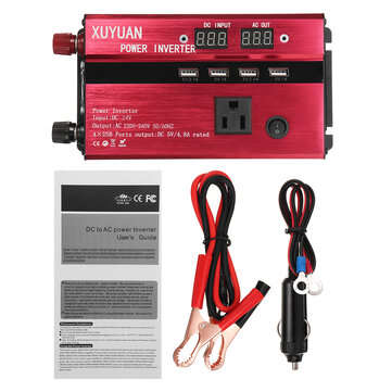 Peak 3000W 4 Type DC 12V/24V to AC 110V/220V Solar Power Inverter LED Modifie... (VOLTAGE: 12V-220V)
