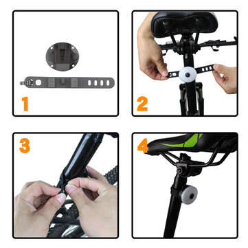 SUNDING SD-782 20Lumen 5Modes USB Rechargeable Bicycle Taillight Waterproof Cycling Warning Night Li