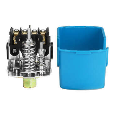 40-60 PSI Water Pump Pressure Control Switch Double Spring Pole Blue Cover