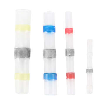 500Pcs Waterproof Solder Sleeve Heat Shrink Butt Wire Splice Connectors Tube Set