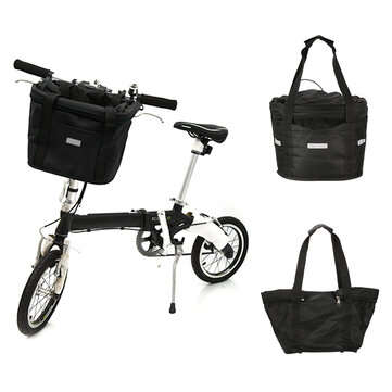 Folding Front Basket Waterproof Handlebar Box Pet Carrier Frame Bag For Electirc Scooter Bicycle Bik