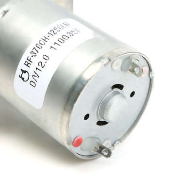 3Pcs 12V 2RPM Reversible High Torque Turbo Worm JGY370 Geared DC Motor