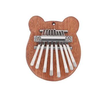 Muspor 8 Keys Mini Kalimba Africa Thumb Piano Mbira Solid Wood Keyboard Instrument Gift Toy With Lan
