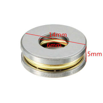 Machifit 10pcs F6-14M 6x14x5mm Axial Ball Thrust Bearing 6 x 14 x 5mm