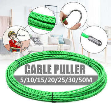 5/10/15/20/25/30/50m Electrical Fish Tape Cable Push Puller Rodder POM Wire 4mm (LENGTH: 50M)