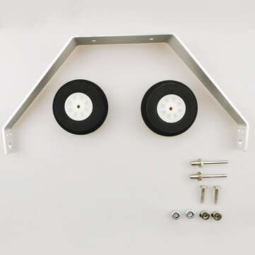 A Set 25-40 Class Landing Gear Kit Electronic Aluminum RC Wheel for RC Plane Fixed Wing