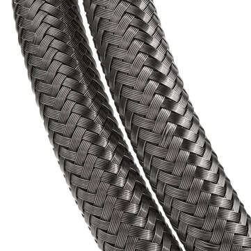 Teflon Stainless Braided Hose Tube Pipe Line Black for Petrol Oil Di Fuel Oil Line 1M