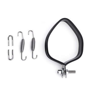 370mm Motorcycle Exhaust Muffler Tail Pipe Tips DB Killer Slip on 38-51mm Black