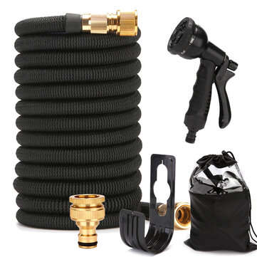 Stronger Deluxe Expandable Flexible Garden Water Hose Set (25/50/75/100ft) (LENGTH: 100FT)