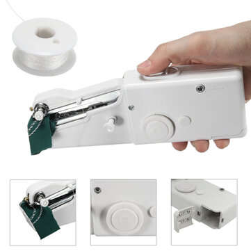 Portable Mini Electric Handheld Sewing Machine Handy Stitch DIY Sewing