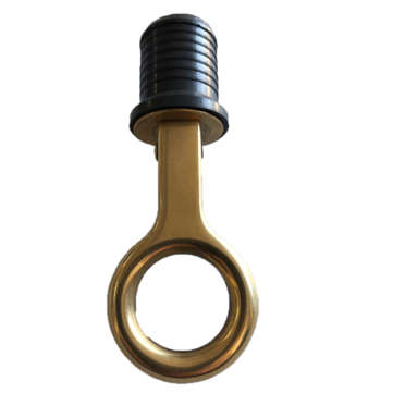 1" 25mm Brass Plated Marine Boat Snap Handle Locking Drain Plug Boat Livewell Drain Plug with Snap H