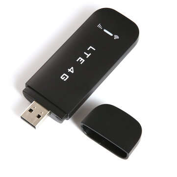 4G LTE USB Network Adapter Wireless Network Card Portable WIFI Band B1/B3/B7/B8/B20 with Wifi Black
