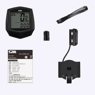SUNDING SD-581 Wired Bike Computer Multifunction Waterproof Bicycle Speedometer Odometer Sensor