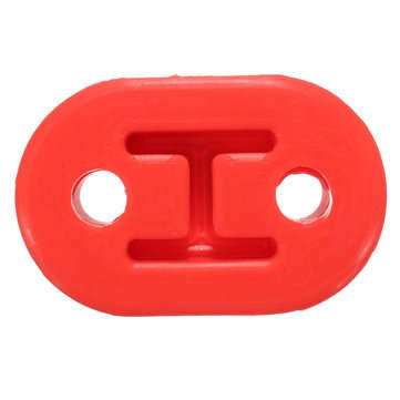 Universal Upgraded Bracket Heavy Duty Exhaust Rubber Repair Hanger Support Mount (COLOR.: RED)