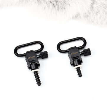 ohhunt 2Pcs 1 Inch QD Quick Detachable Sling Adapter Black Super Sling Swivel Mount Set for Tactical